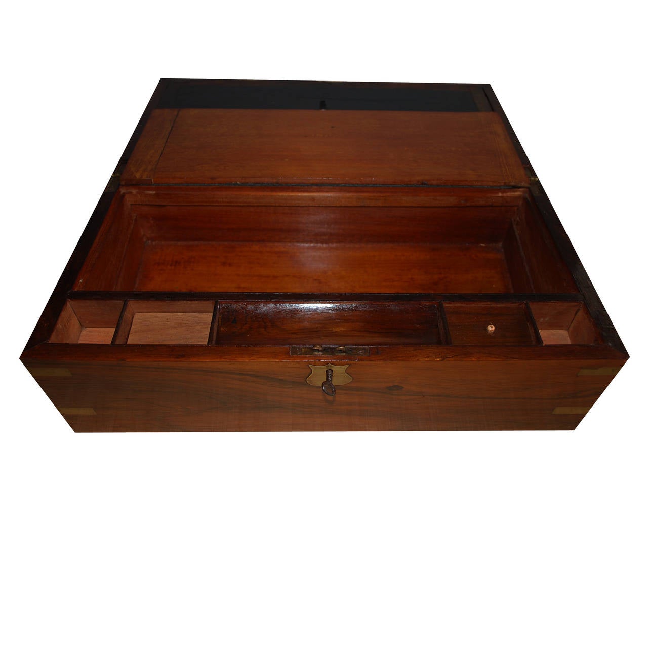 19th Century Mahogany Writing Box In Good Condition In Casteren, NL