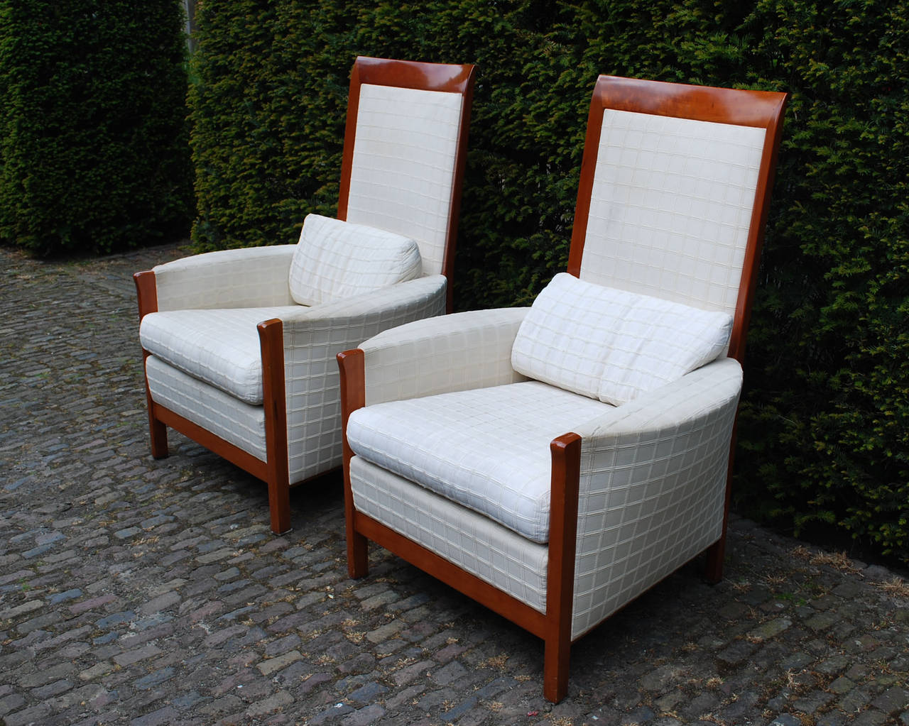 Coppia di Fauteuil Giorgetti del XX secolo di Umberto Asnago