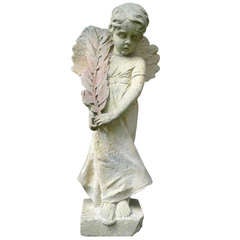 19th Century Sandstone Angel