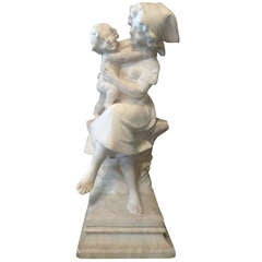 20th Century Marble Statue by A. Cipriani 4