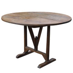 19th Century Oakwood Vigneron or Wine Table