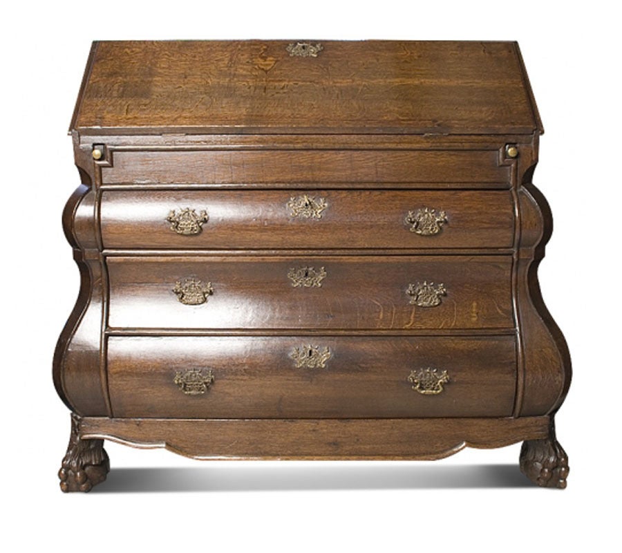 18th Century Dutch Secretaire Oakwood