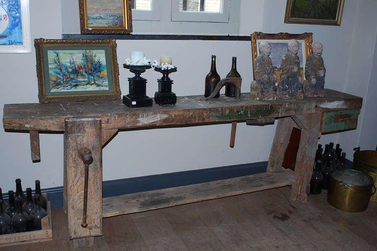 19th Century 19th c. Workbench