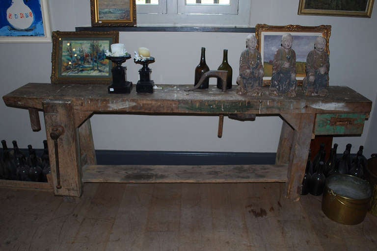19th c. Workbench In Good Condition In Casteren, NL