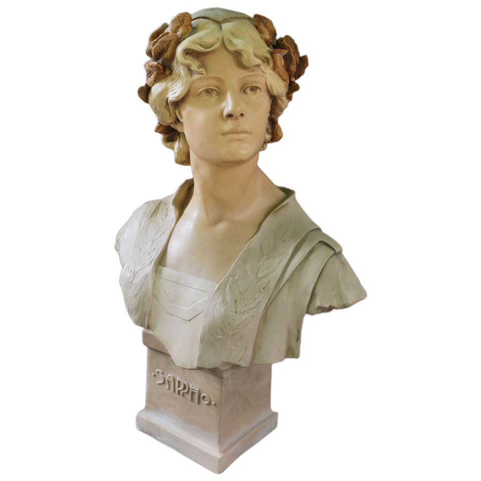 20th Century Art Nouveau Bust, After H.L. Blasche