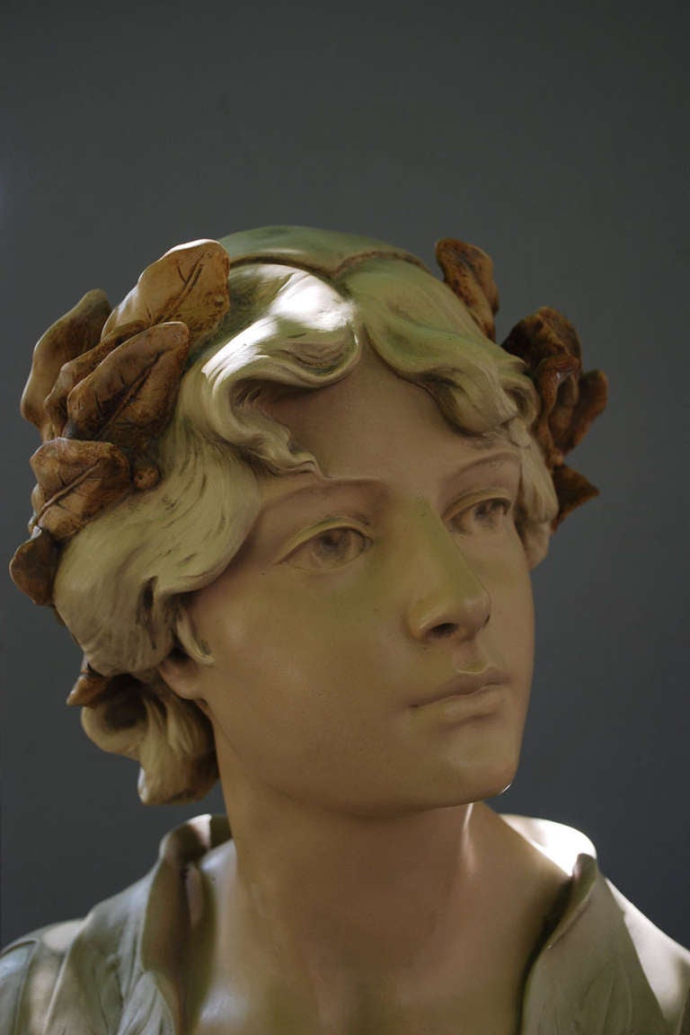 20th Century Art Nouveau Bust, After H.L. Blasche 1