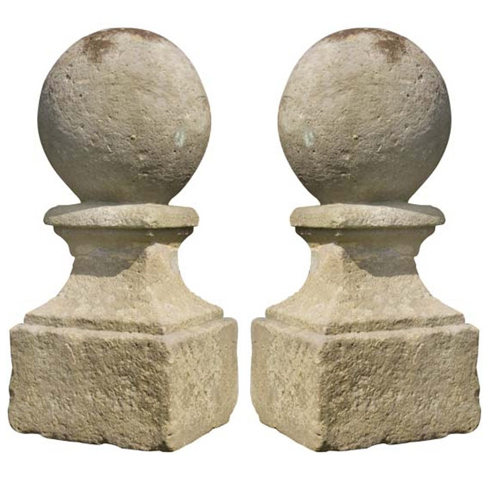 18th Century Pair of Baluster Ornaments