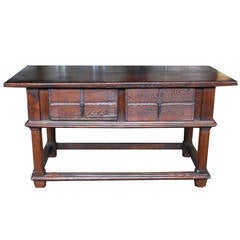 Early 19th Century Spanish Chestnut Side Table