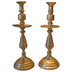 Pair of 19th Century Copper Candleholders