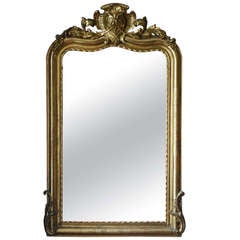 19th Century Gold Gilded Baroque Mirror 7