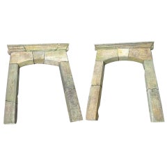 18th Century Very Large Pair of Sandstone Portal Frames