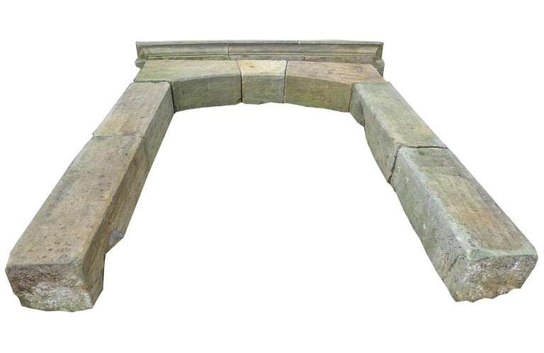 18th Century Very Large Pair of Sandstone Portal Frames 1