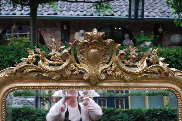 19th Century Large French Gold Gilded Mirror 1