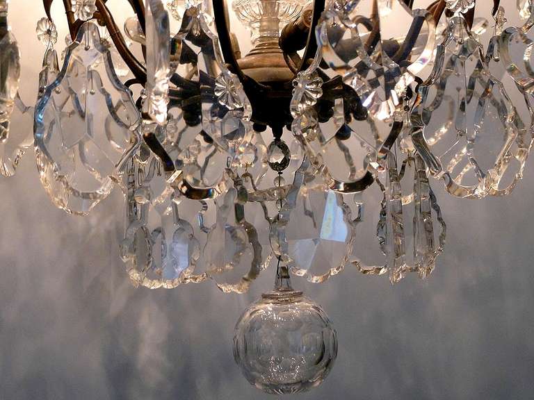 19th Century French Crystal Chandelier In Excellent Condition In Casteren, NL