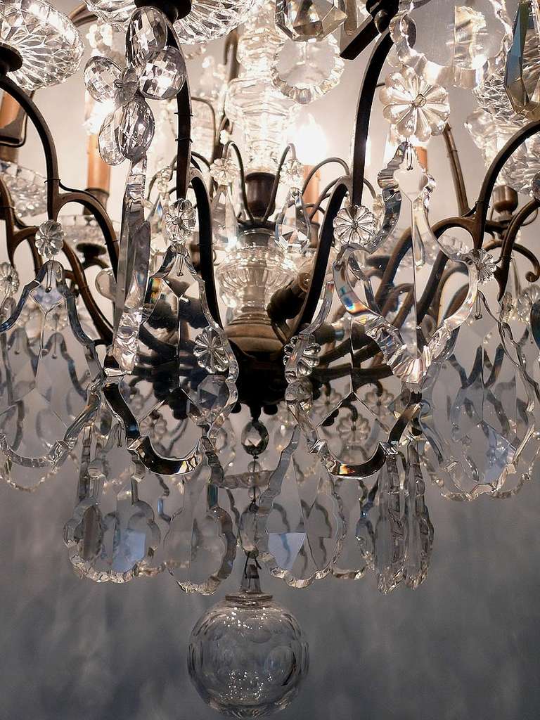 19th Century French Crystal Chandelier 3