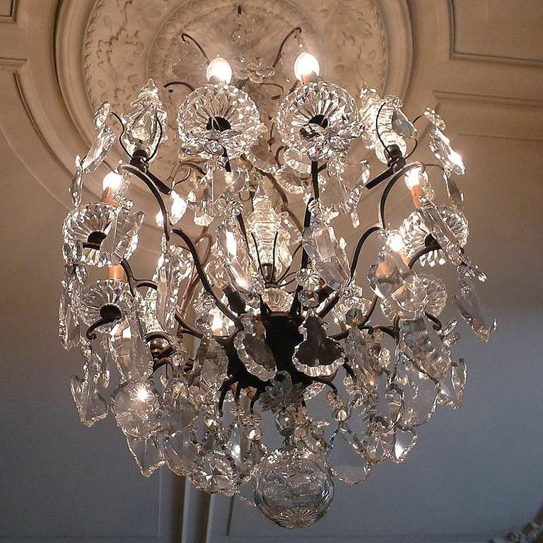 19th Century French Crystal Chandelier 6