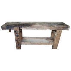 19th Century Oakwood Carpenters Workbench