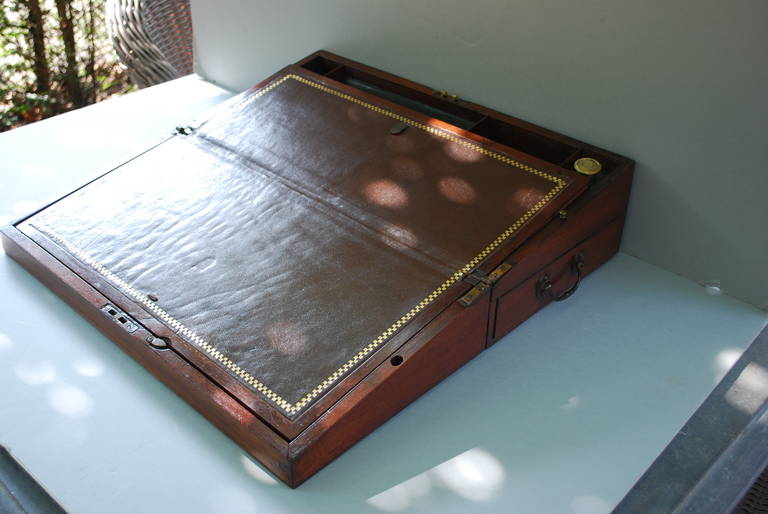 19th c. Mahogany Writing Box 2