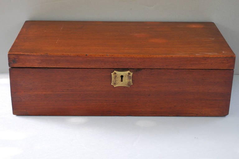 English 19th c. Mahogany Writing Box