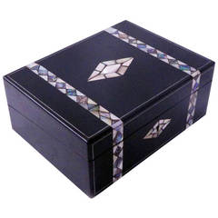 19th Century Mother of Pearl Inlay Writing Box