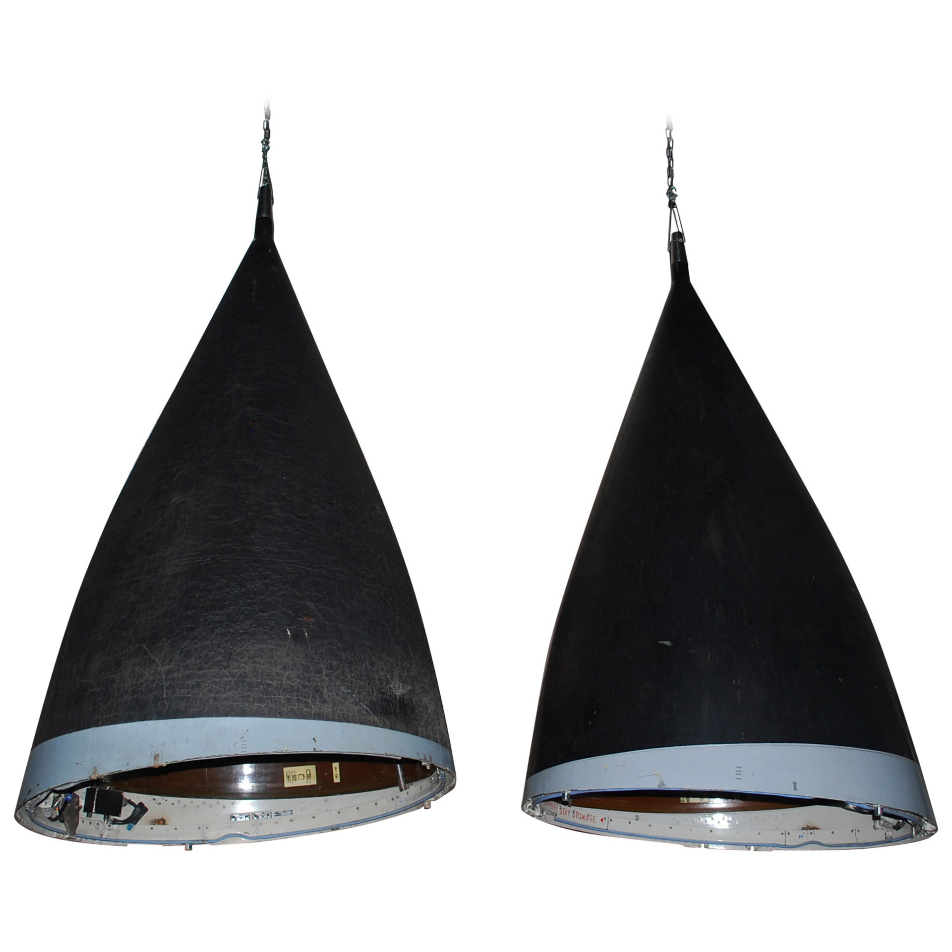 Pair of huge Industrial Lights Made from Panavia Tornado Jet-Fighter