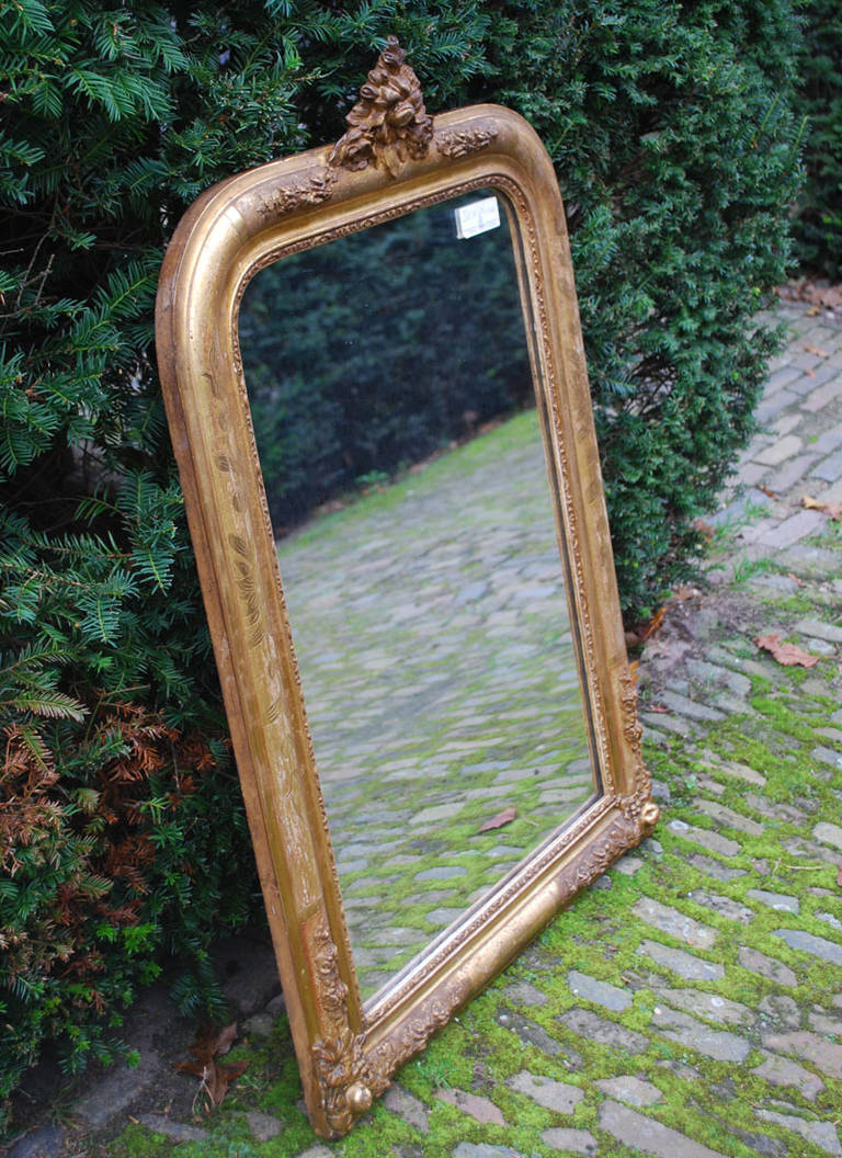 19th c. French Mirror In Good Condition In Casteren, NL