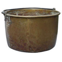 Used 18th C. Large Copper Kettle