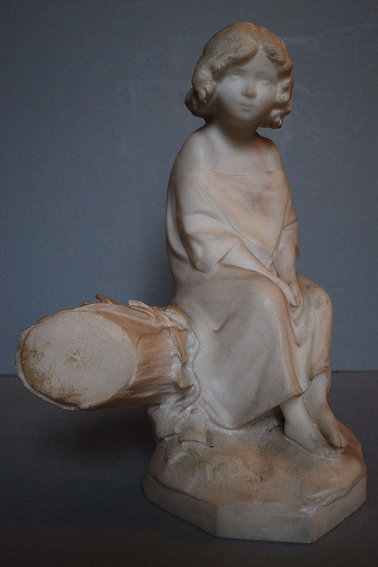 20th c. Marble Statue by G. Pugi In Good Condition In Casteren, NL