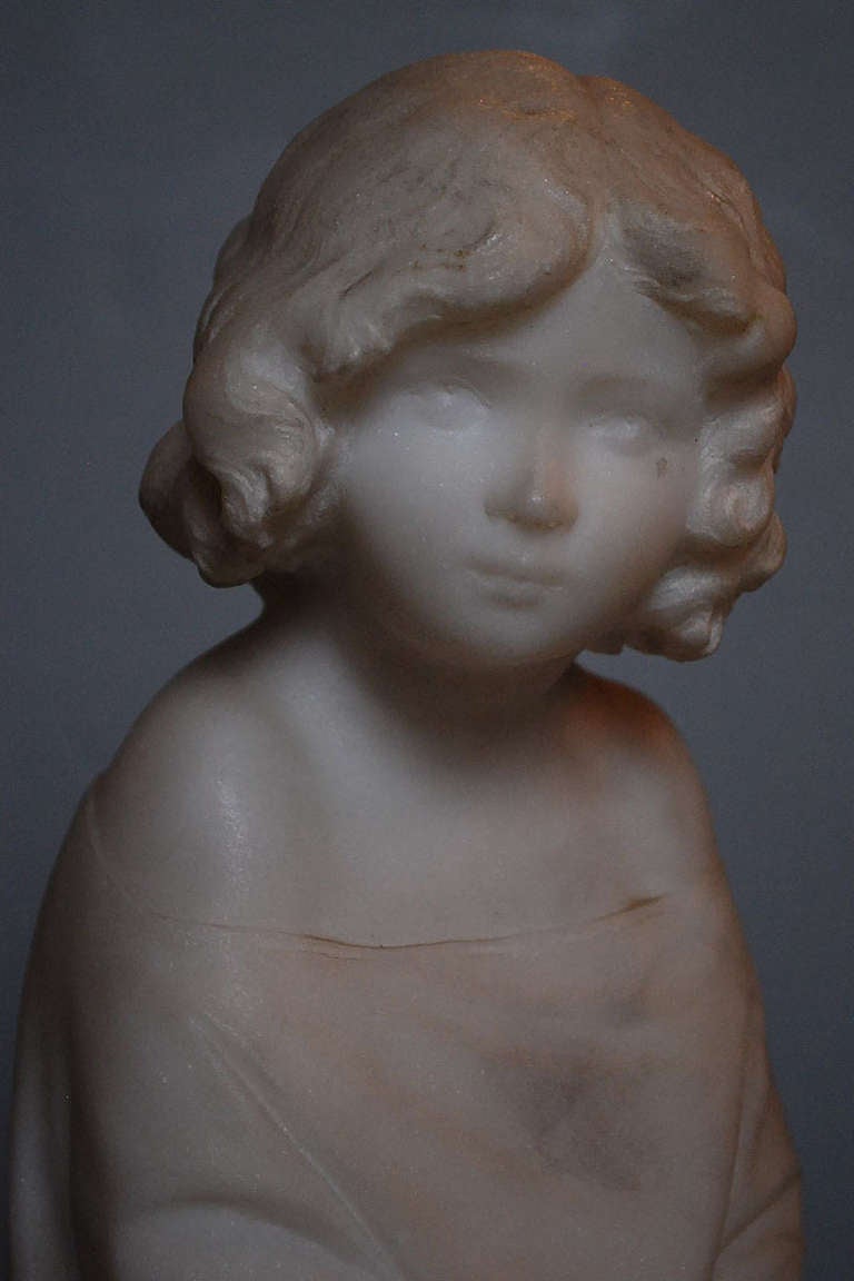 20th Century 20th c. Marble Statue by G. Pugi