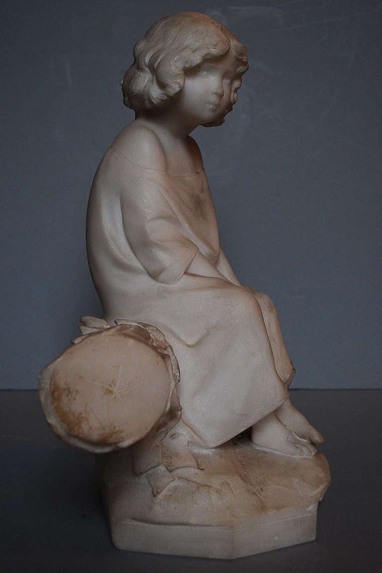 20th c. Marble Statue by G. Pugi 1