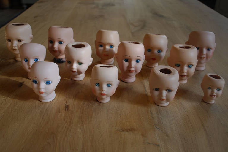 ceramic doll heads