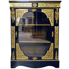 Late 19th c. Boulle Display Cabinet