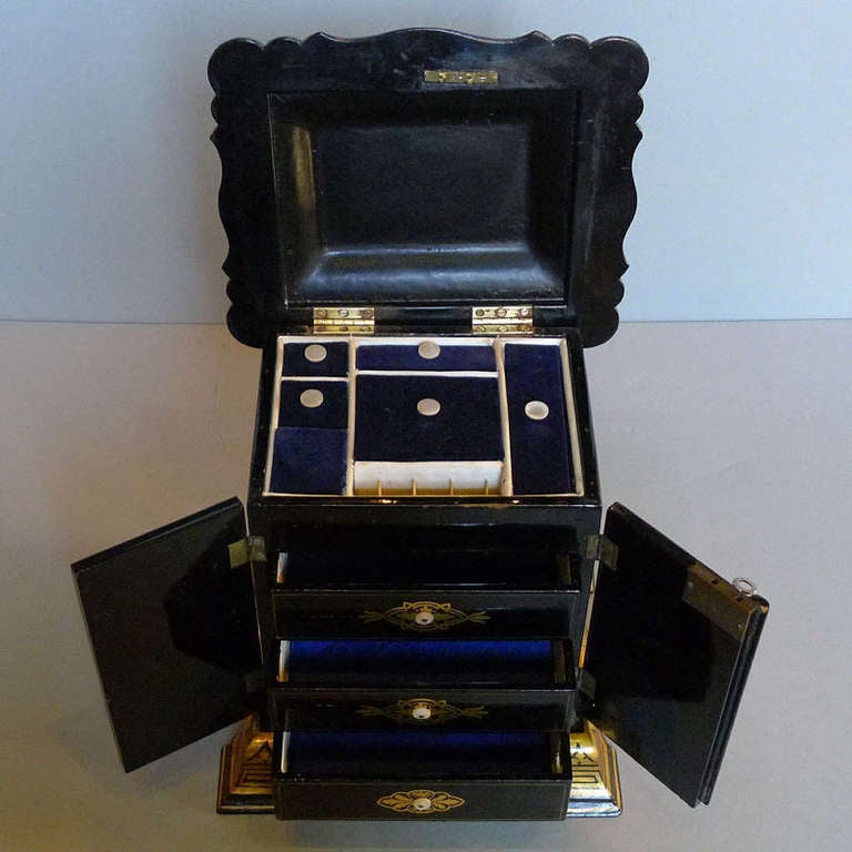 Copper 19th C. Italian Jewelry Box