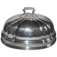 Antique 20th. c. Silver Plated Cloche / Meat Cover