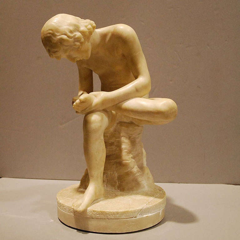 19th C. Marble Statue by G. Pugi