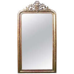 Large 19th Century Gold Gilded Mirror