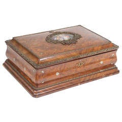 19th Century Palissander Jewelry Box by Alphonse Geroux