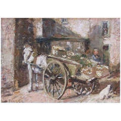 Antique The Market Cart