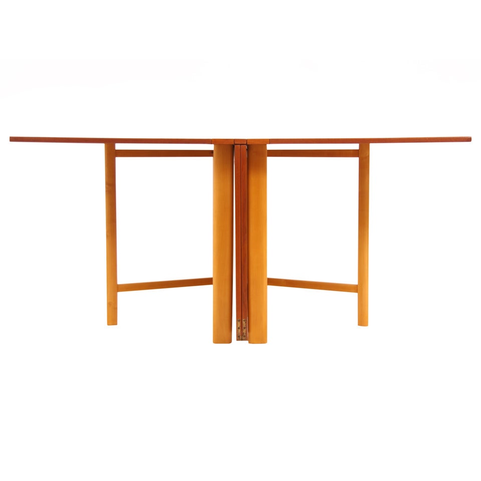 Bruno Mathsson “Maria” Folding Teak Dining Table