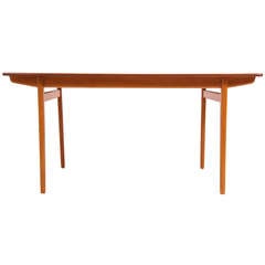 Table à manger suédoise vintage en teck par J.O. Carlsson