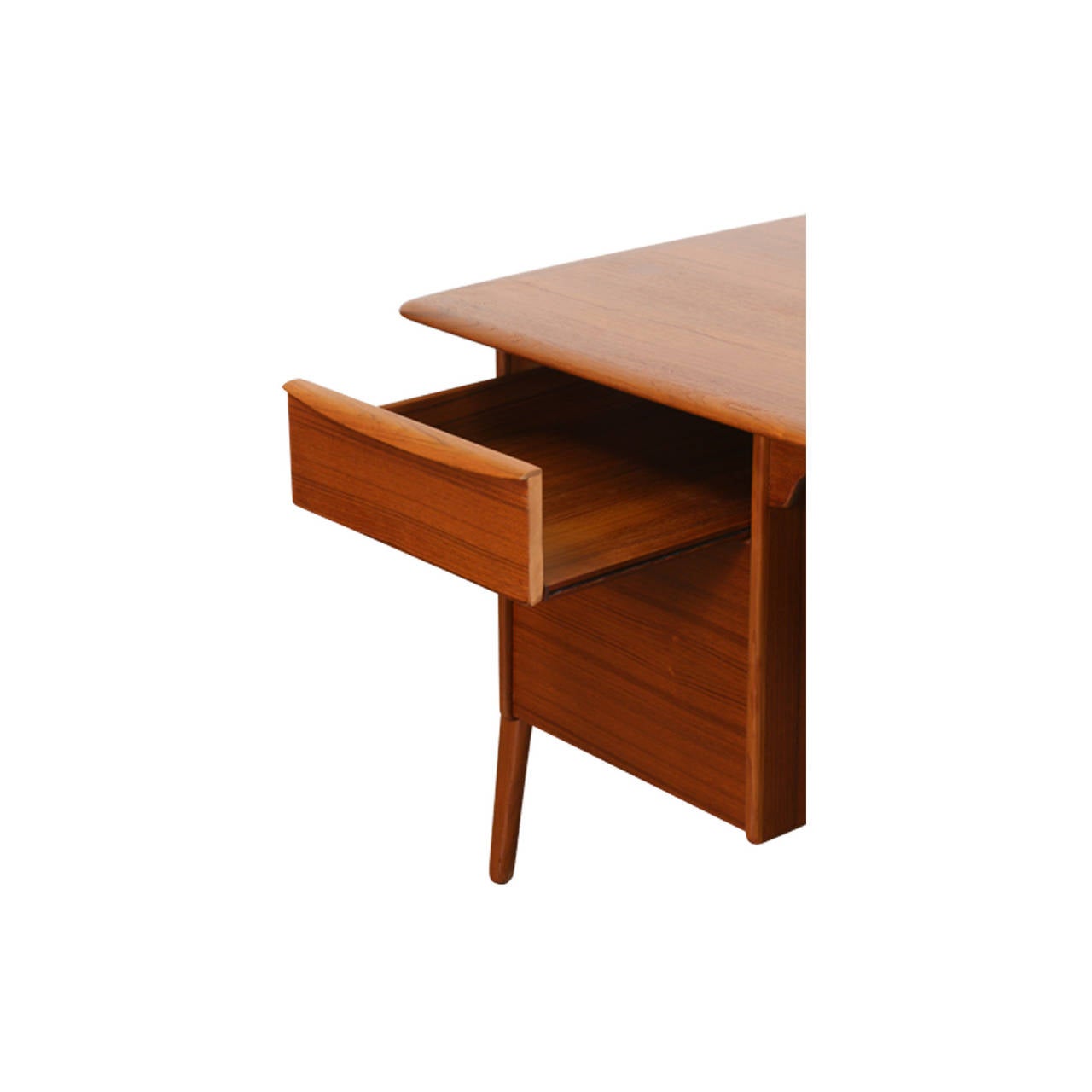Mid-20th Century Svend A. Madsen Executive Teak Desk for Sigurd Hansen