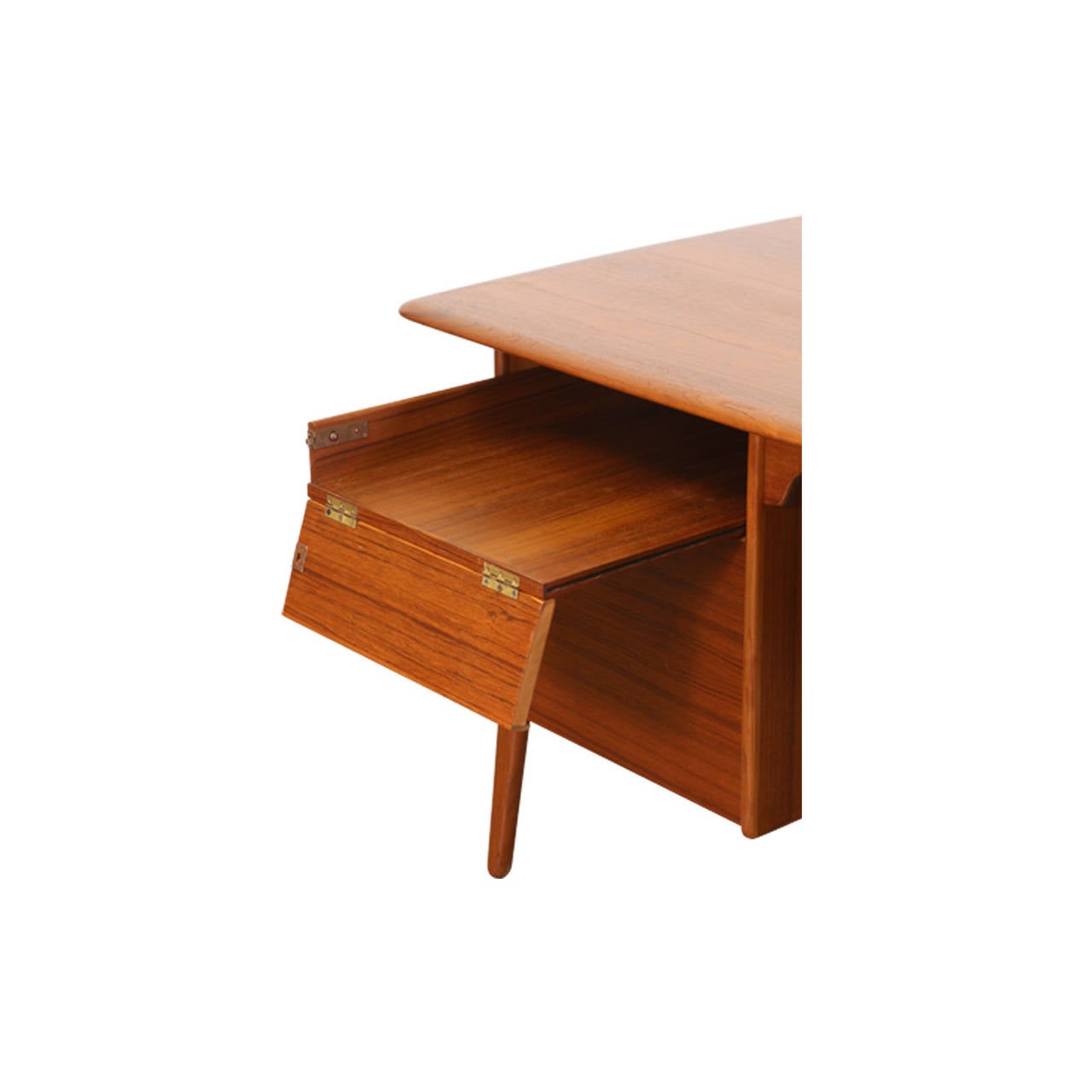 Svend A. Madsen Executive Teak Desk for Sigurd Hansen 1
