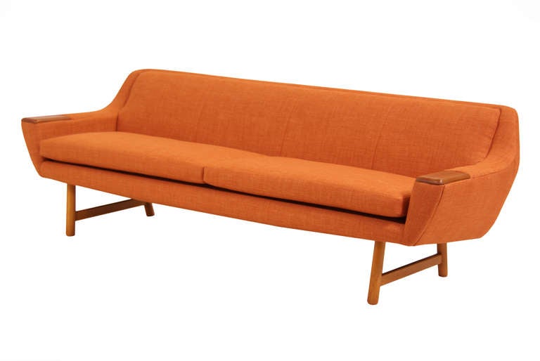 Danish Modern Teak Sofa In Excellent Condition In Los Angeles, CA