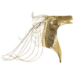 Curtis Jere “Horse” Brass Wall Sculpture