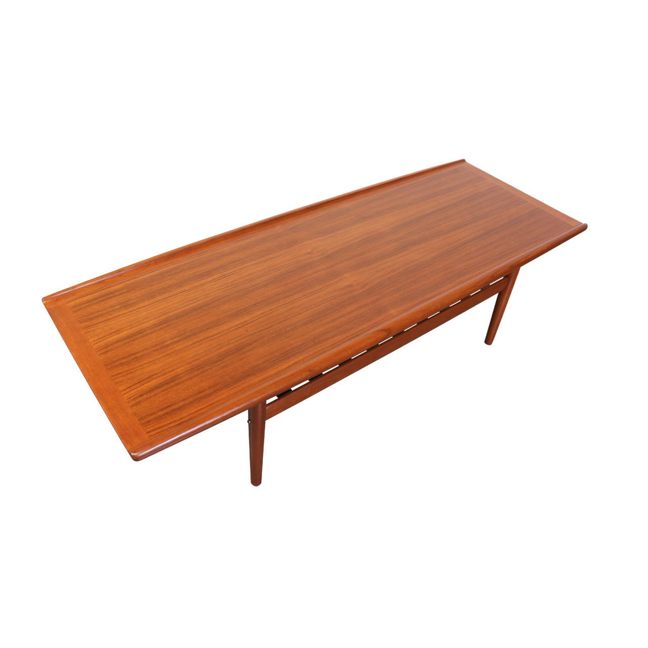 Grete Jalk Teak Coffee Table for Glostrup Mobelfabrik In Excellent Condition In Los Angeles, CA