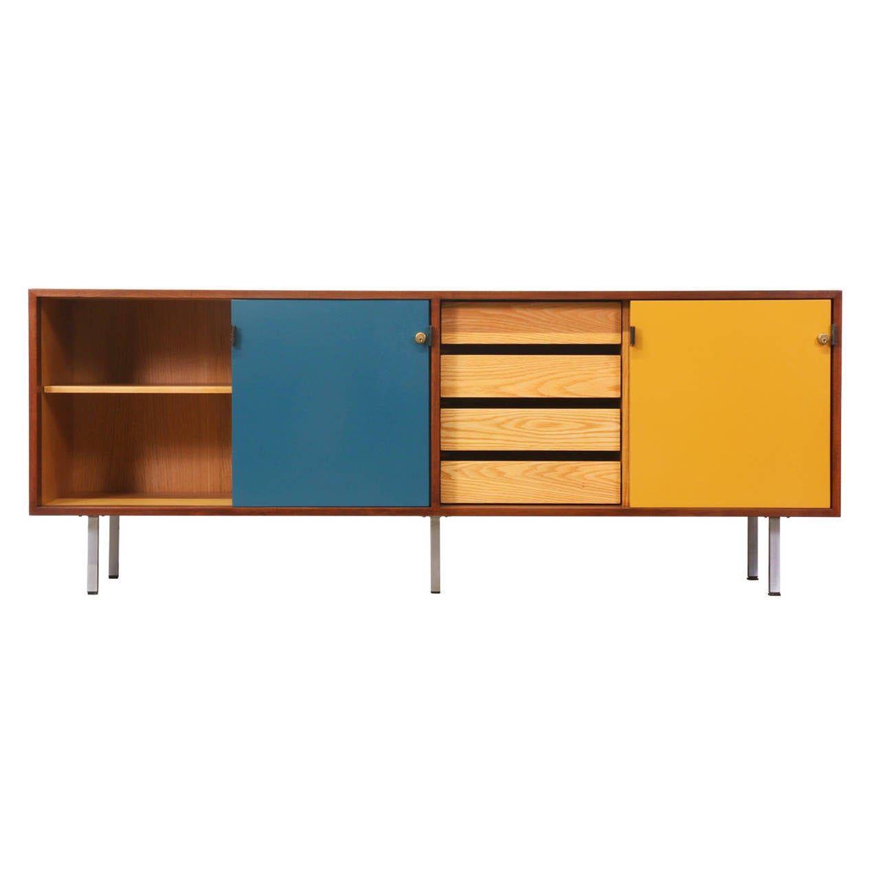 Florence Knoll two-tone credenza.