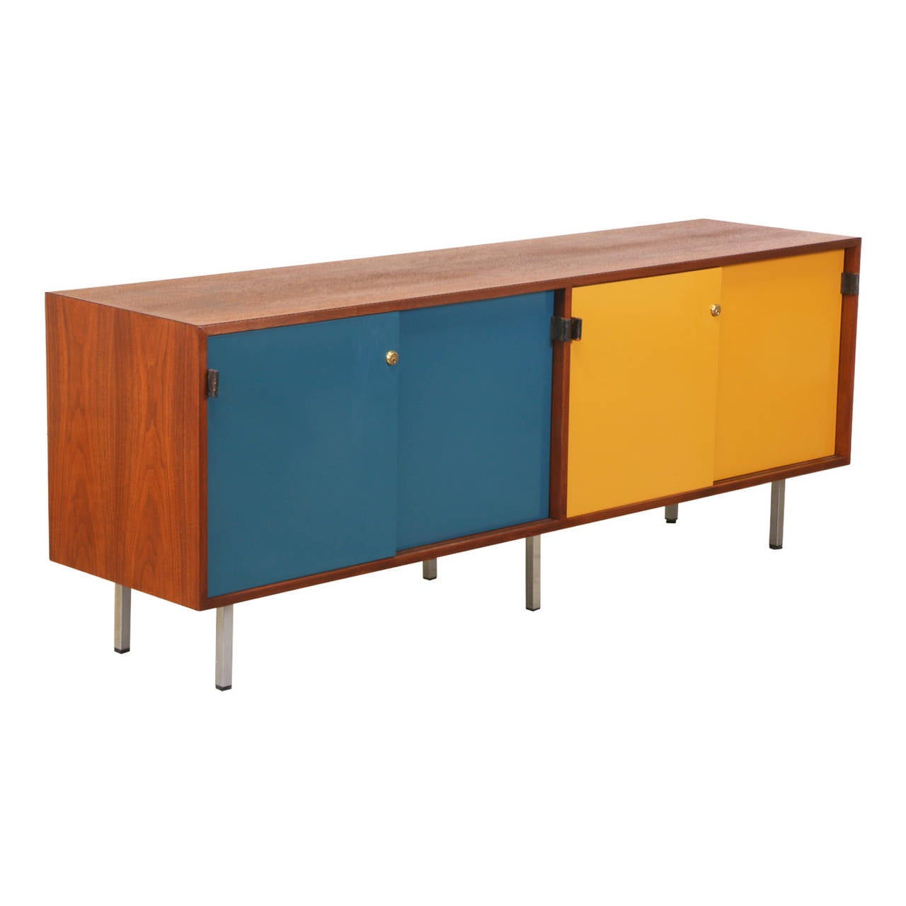 Florence Knoll Two-Tone Credenza In Excellent Condition In Los Angeles, CA