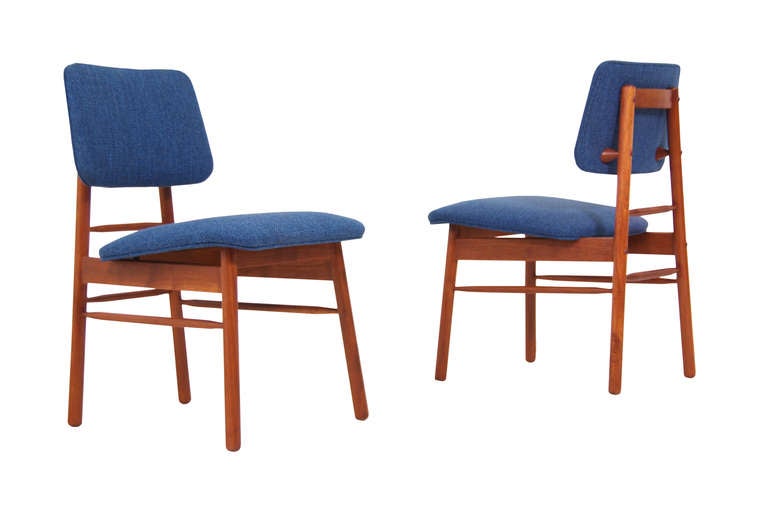 Mid-Century Modern Glenn of California Walnut Dining Chairs by Greta M. Grossman