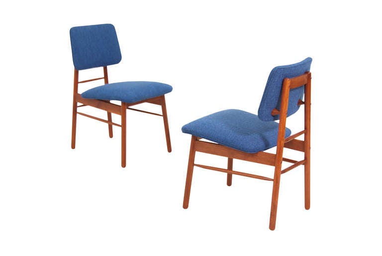 American Glenn of California Walnut Dining Chairs by Greta M. Grossman