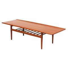 Grete Jalk Teak Coffee Table for Glostrup Mobelfabrik